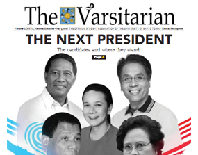 Screenshot of The Varsitarian's 2016 Elections special issue